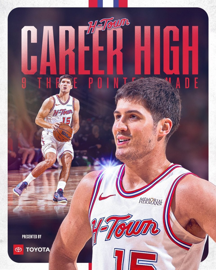 火箭新星谢泼德创历史纪录 单场9记三分成最年轻