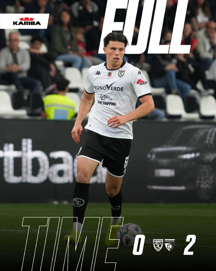 米兰外租小将科莫托意乙首秀半场亮相 斯佩齐亚